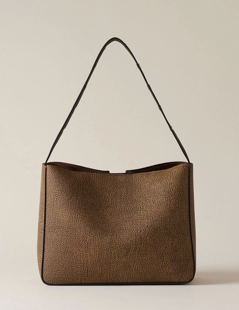 TULIP SMALL BUCKET BAG OP NATURAL BLACK