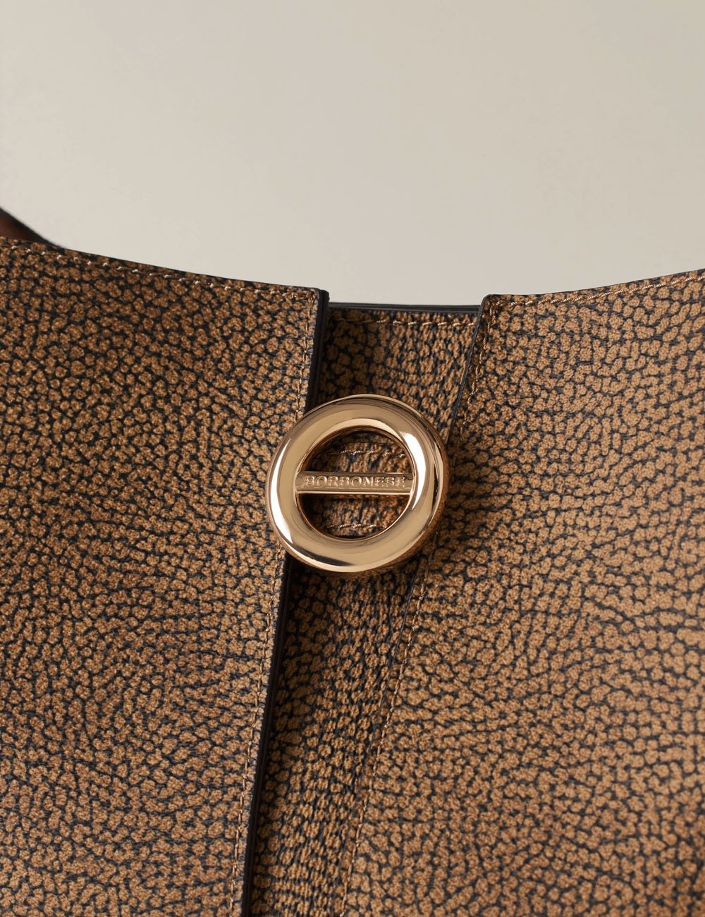 BORSA SECCHIELLO TULIP SMALL OP NATURALE NERO