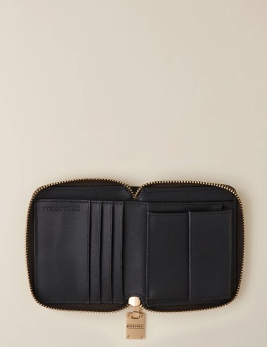PORTAFOGLIO SMALL ZIP AROUND OP NATURALE NERO