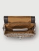 BORSA POSTINA® BABY IN PELLE NABUK BEIGE LEOPARDO