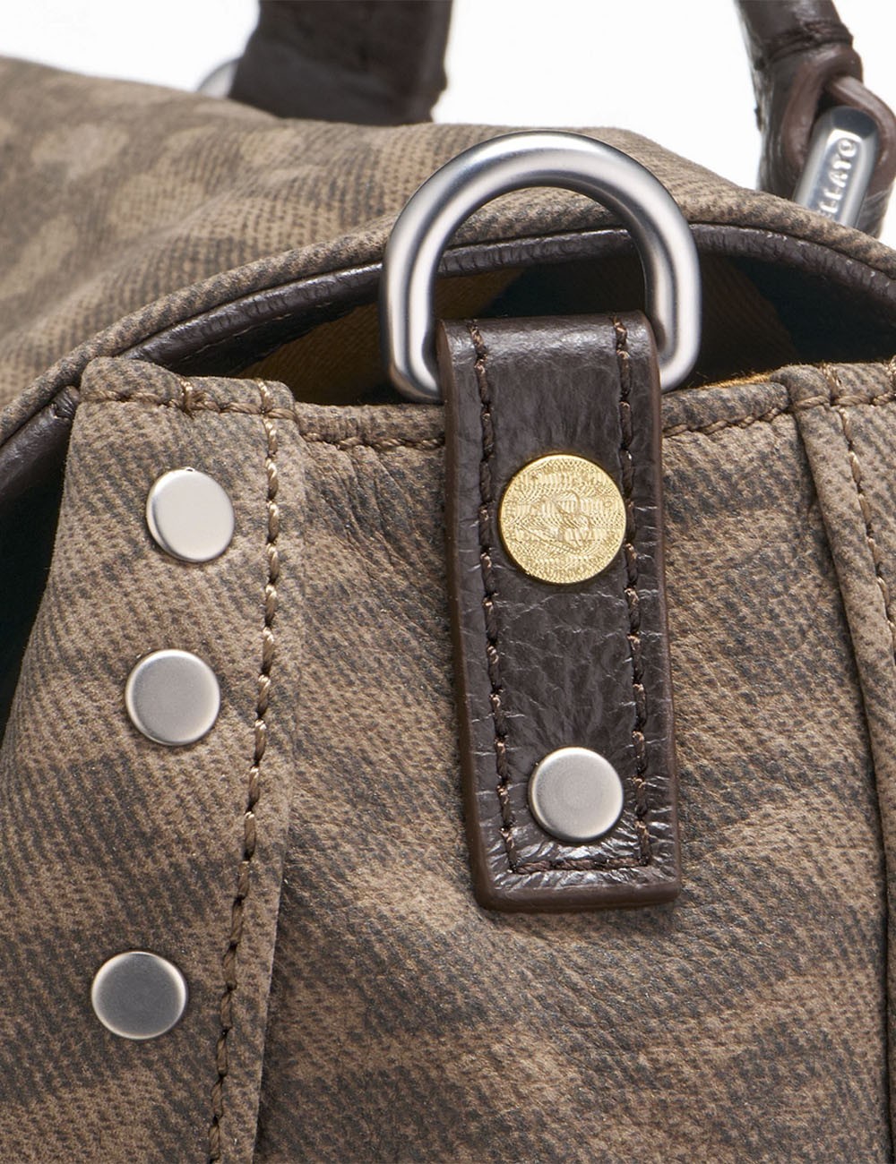 BABY POSTINA® BAG IN NUBUCK BEIGE LEOPARDO