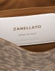 BORSA POSTINA® BABY IN PELLE NABUK BEIGE LEOPARDO