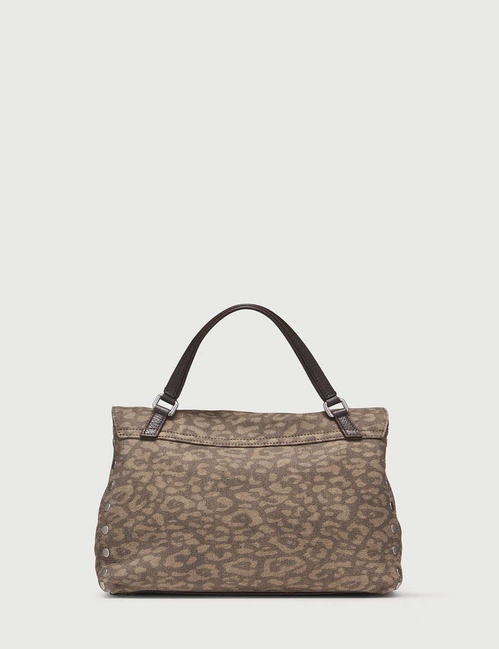 SMALL POSTINA® BAG IN NUBUCK BEIGE LEOPARDO