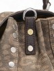 BORSA POSTINA® SMALL IN PELLE NABUK BEIGE LEOPARDO
