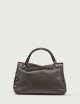 SMALL POSTINA® BAG IN HAMMERED LEATHER BROWN DOLCE AMARO