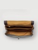 SMALL POSTINA® BAG IN HAMMERED LEATHER BROWN DOLCE AMARO
