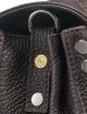 SMALL POSTINA® BAG IN HAMMERED LEATHER BROWN DOLCE AMARO
