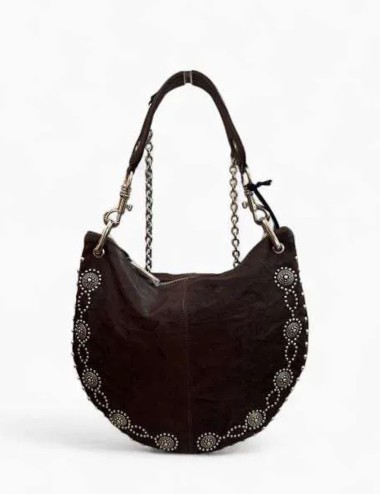 Rodeo plus parker in pelle marrone