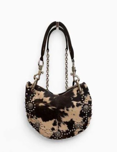 Rodeo Plus Picola in pelle stampa mucca