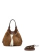 Small handbag DUA in safari leather