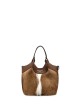 Small handbag DUA in safari leather