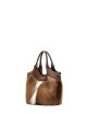 Small handbag DUA in safari leather