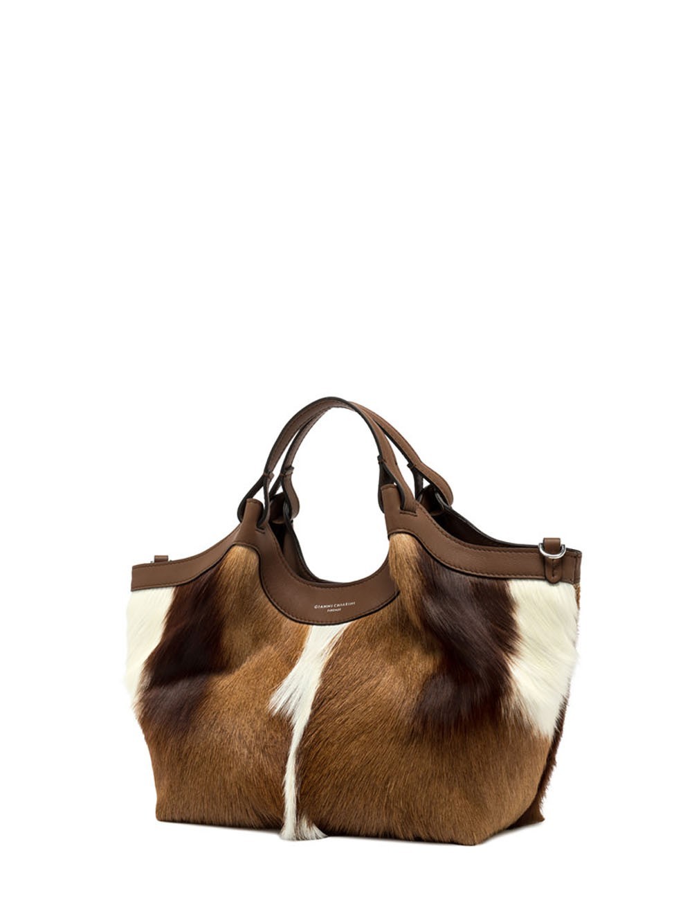 Medium handbag DUA in safari leather