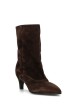 Leila Ankle Boot in suede ebony