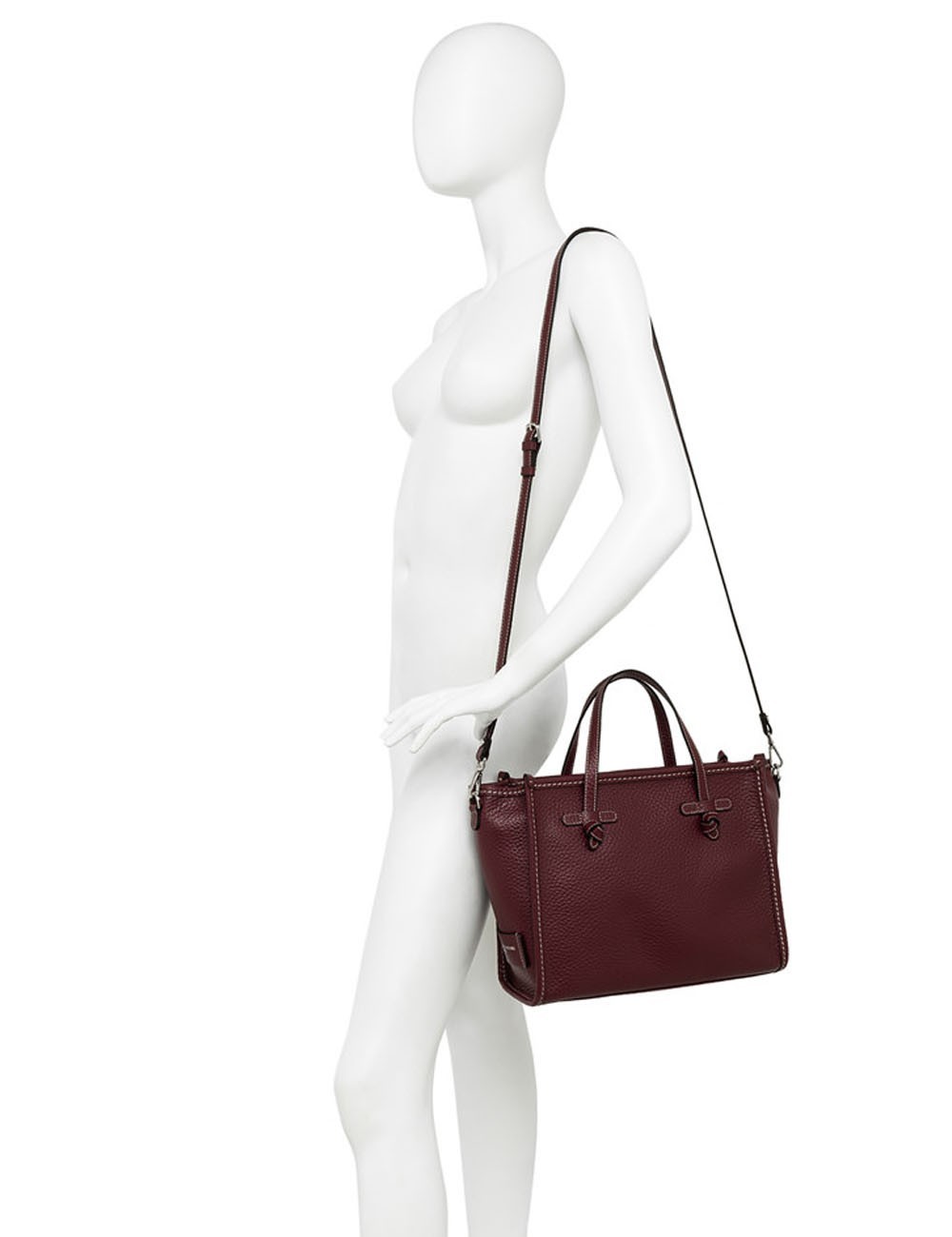 Borsa con tracolla in pelle MISS MARCELLA 32 BRICK RED