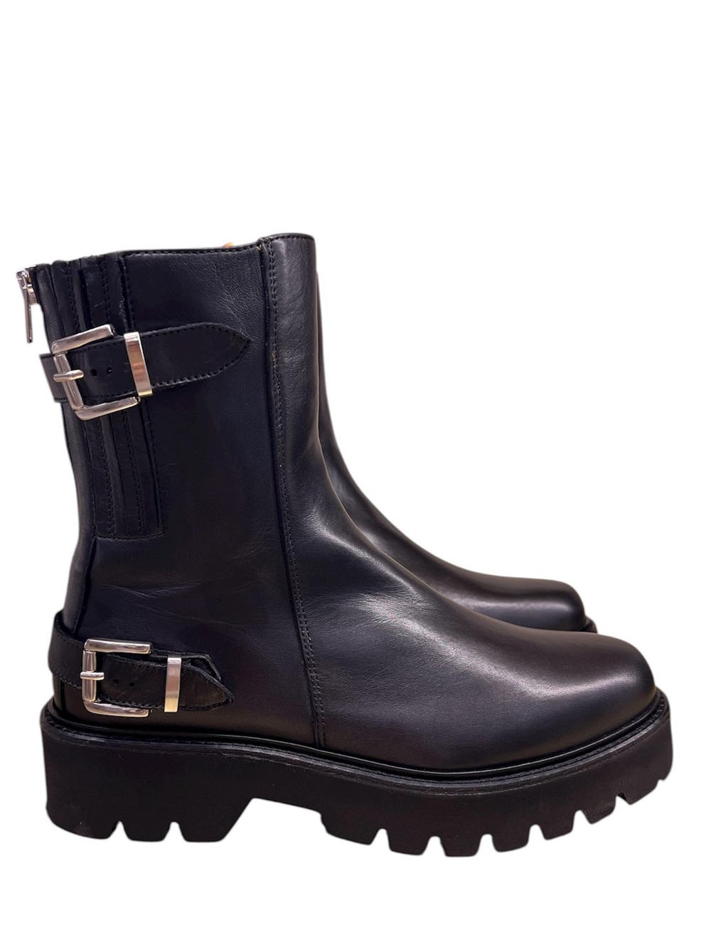 Stivaletti Mikol in pelle nera