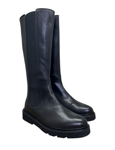 Stivale in pelle nero
