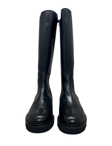 Stivale in pelle nero