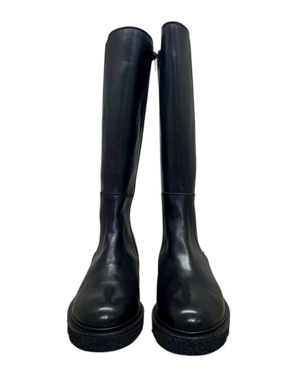 Stivale in pelle nero