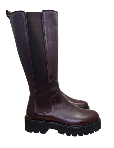 Stivale in pelle cioccolato