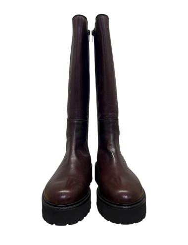 Stivale in pelle cioccolato