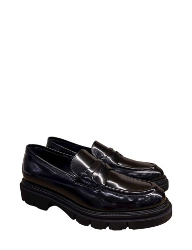 Mocassino in pelle nero