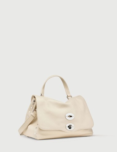 BORSA POSTINA® DAILY SMALL IN PELLE BEIGE ALCALINO