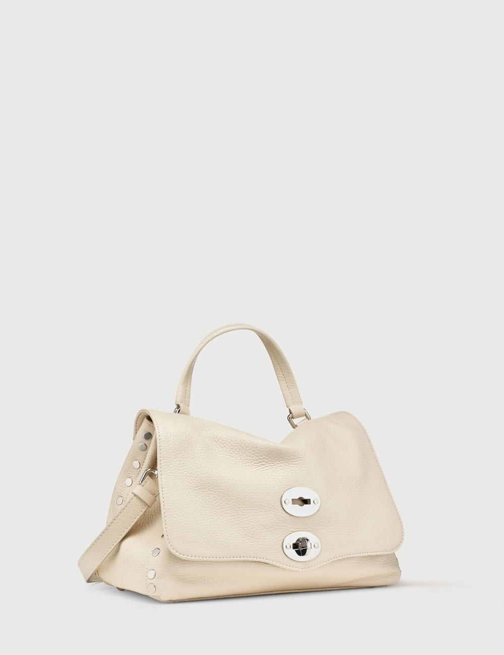 BORSA POSTINA® DAILY SMALL IN PELLE BEIGE ALCALINO