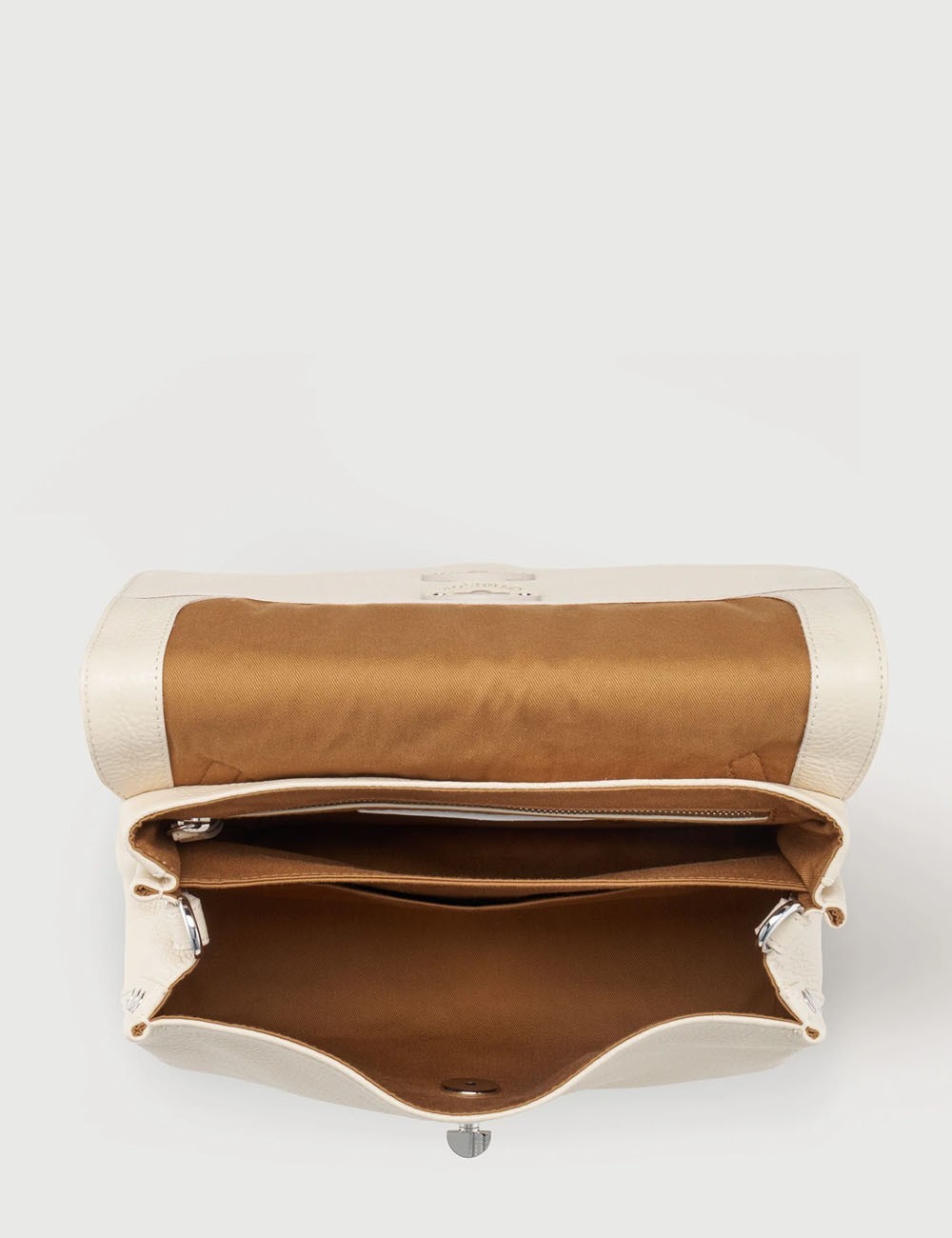 BORSA POSTINA® DAILY SMALL IN PELLE BEIGE ALCALINO