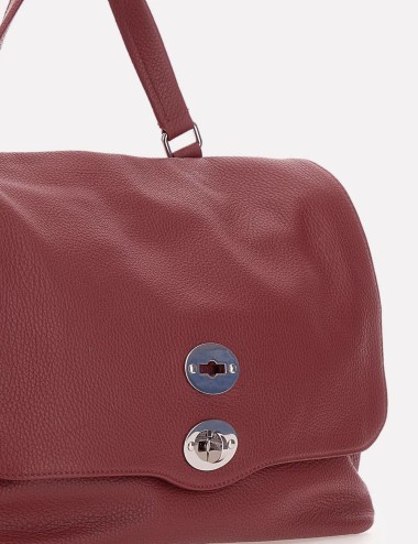 BORSA POSTINA M IN PELLE MARTELLATA RED OPERA
