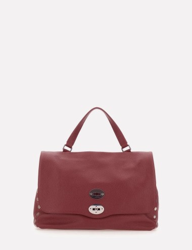 BORSA POSTINA M IN PELLE MARTELLATA RED OPERA