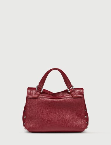 BORSA POSTINA BABY IN PELLE MARTELLATA RED OPERA