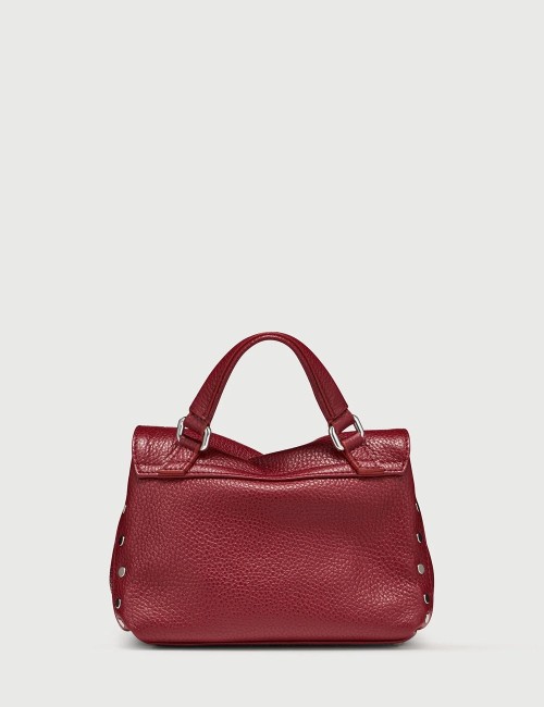 BORSA POSTINA BABY IN PELLE MARTELLATA RED OPERA