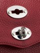 BORSA POSTINA BABY IN PELLE MARTELLATA RED OPERA