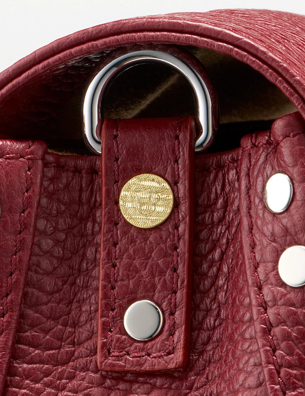 BORSA POSTINA BABY IN PELLE MARTELLATA RED OPERA