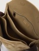 Trinity Peach Small suede shoulder bag beige