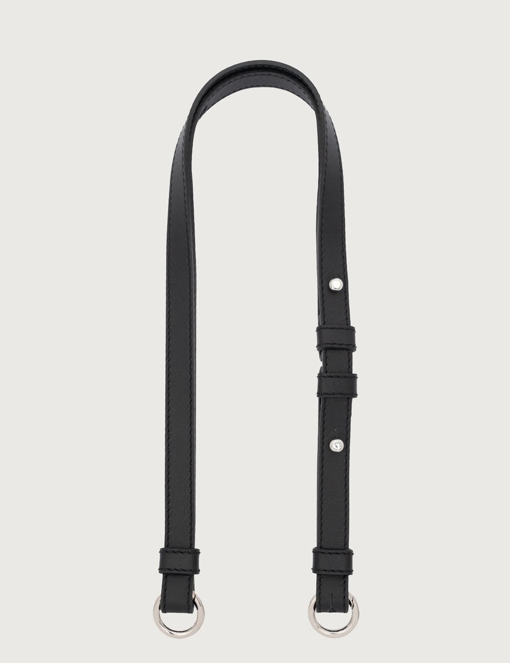 Sveva Longuette Nappa Bold padded leather shoulder bag black