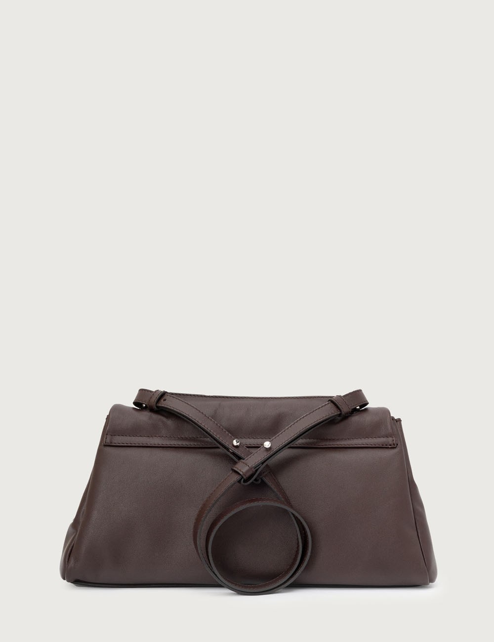 Borsa Sveva Longuette Nappa Bold a spalla in nappa imbottita cioccolato