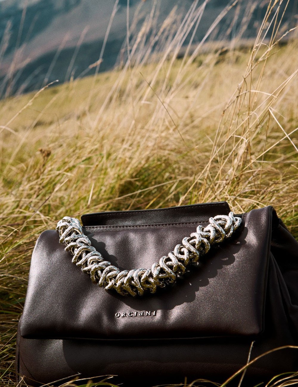 Borsa Sveva Longuette Nappa Bold a spalla in nappa imbottita cioccolato