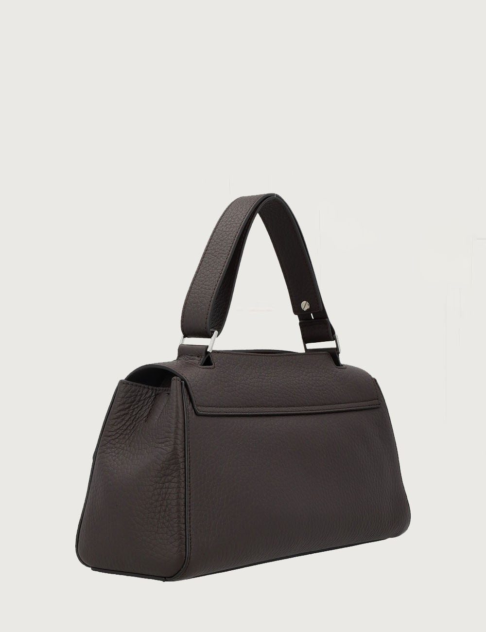 Borsa Sveva Longuette Soft in pelle con tracolla testa di moro