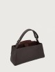 Borsa Sveva Longuette Soft in pelle con tracolla testa di moro