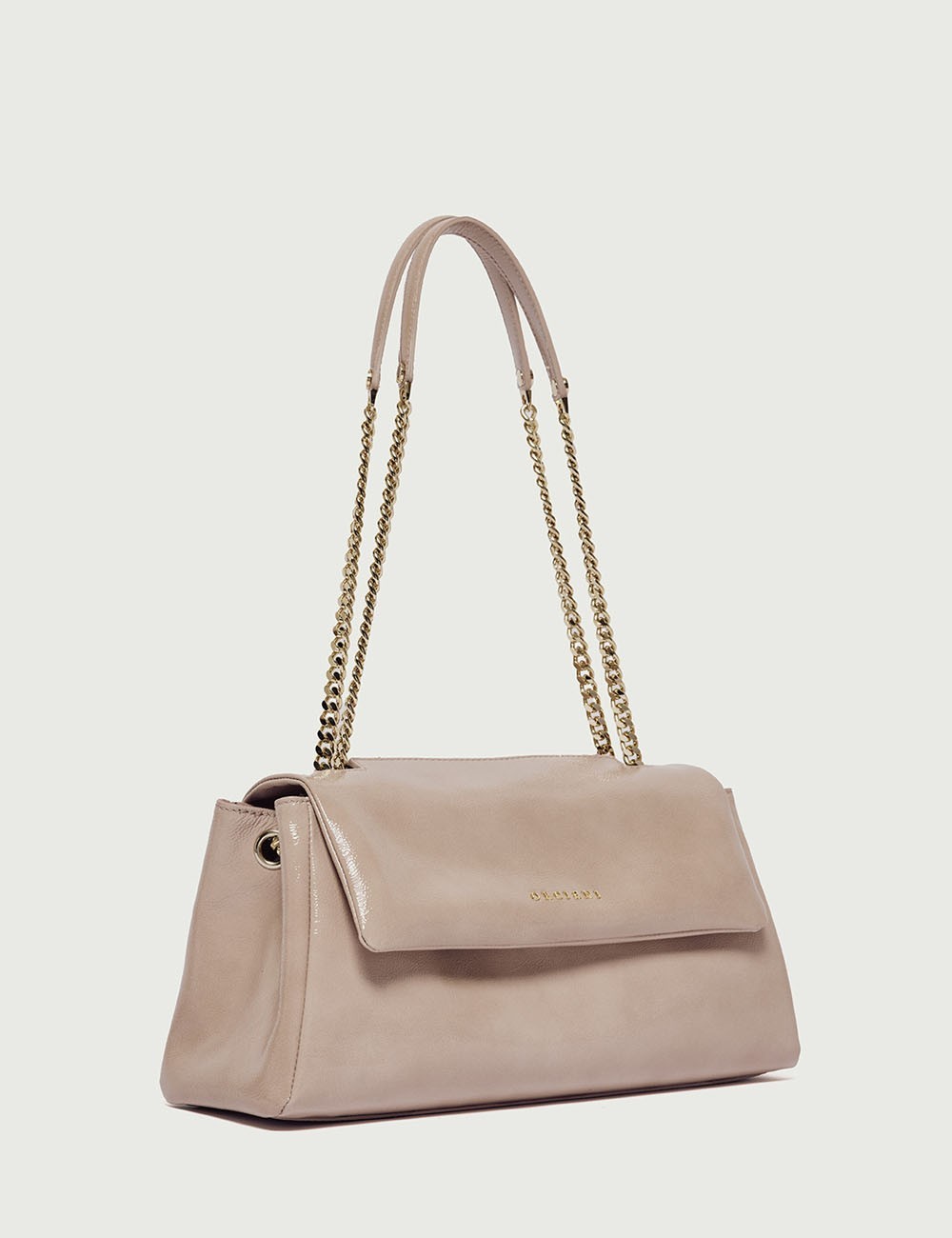 Borsa Sveva Vinly Longuette a spalla in pelle naplack rosa