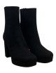 Tronchetto AVERIA scamosciato nero