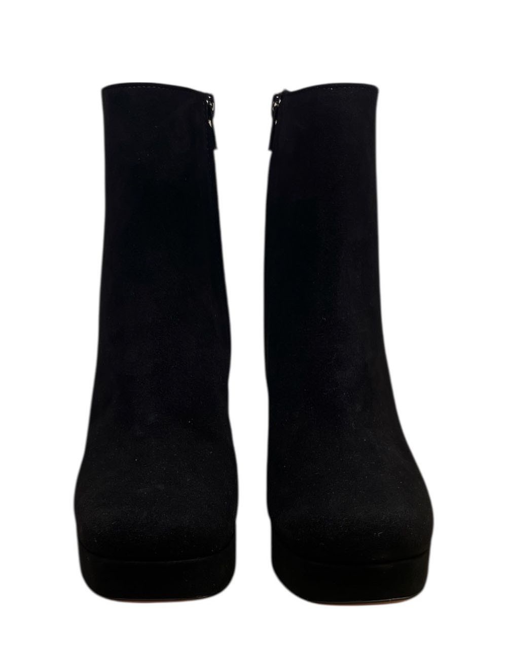 Tronchetto AVERIA scamosciato nero