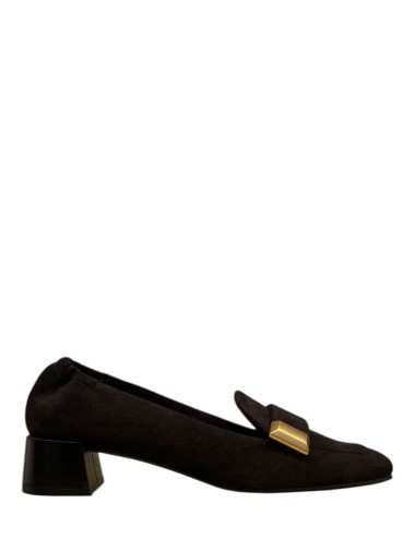 Mocassino scamosciato nero