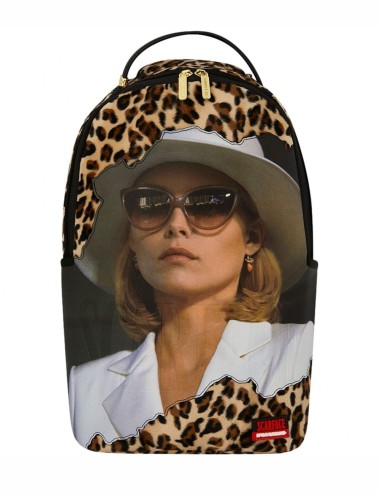 ZAINO SCARFACE ELVIRA LEOPARD PRINT BACKPACK