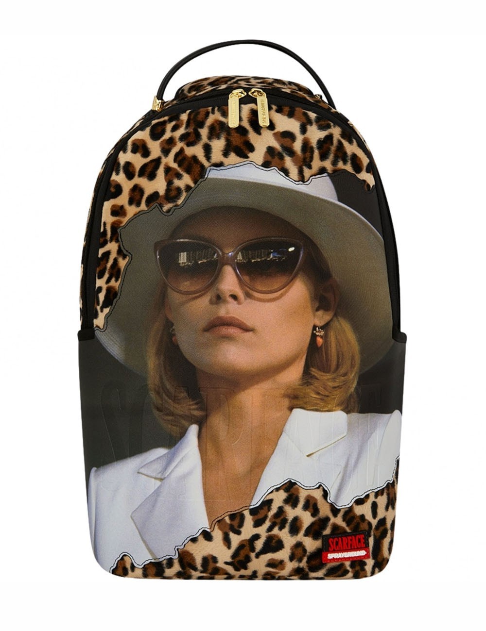 ZAINO SCARFACE ELVIRA LEOPARD PRINT BACKPACK
