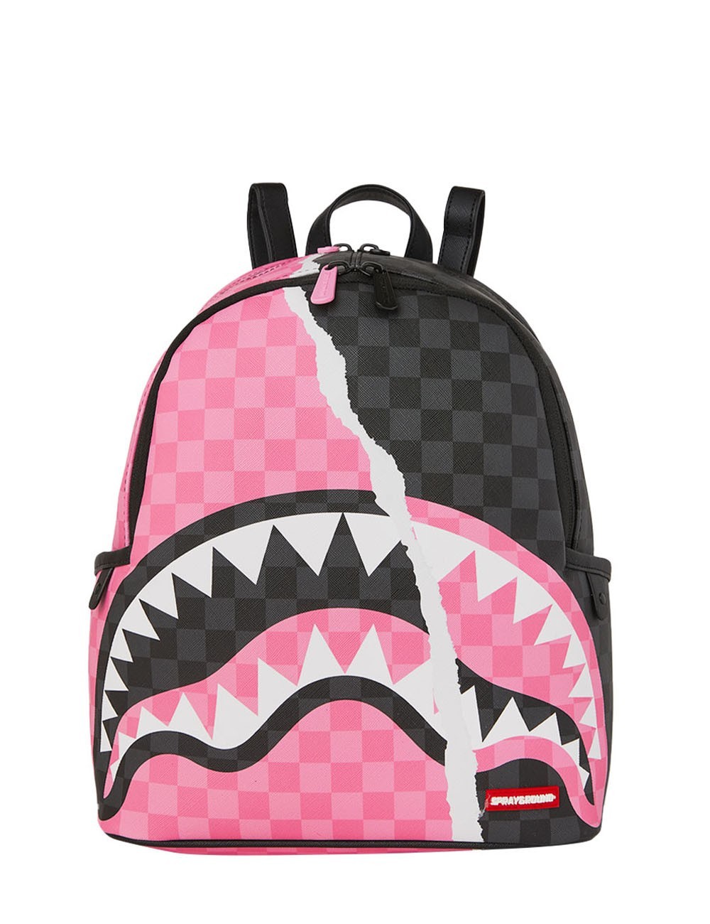 PINK AND BLACK TEAR SIP SAVAGE BACKPACK
