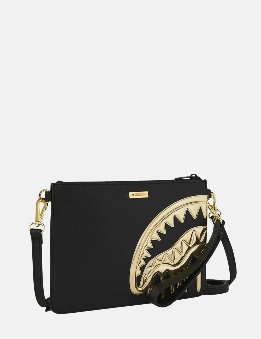 POCHETTE GOLD AND DANGEROUS CROSSOVER CLUTCH