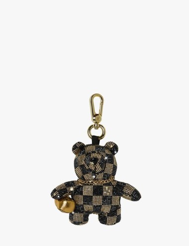 PORTACHIAVI GOLD DIAMOND TEAR BEAR CUB KEYCHAIN